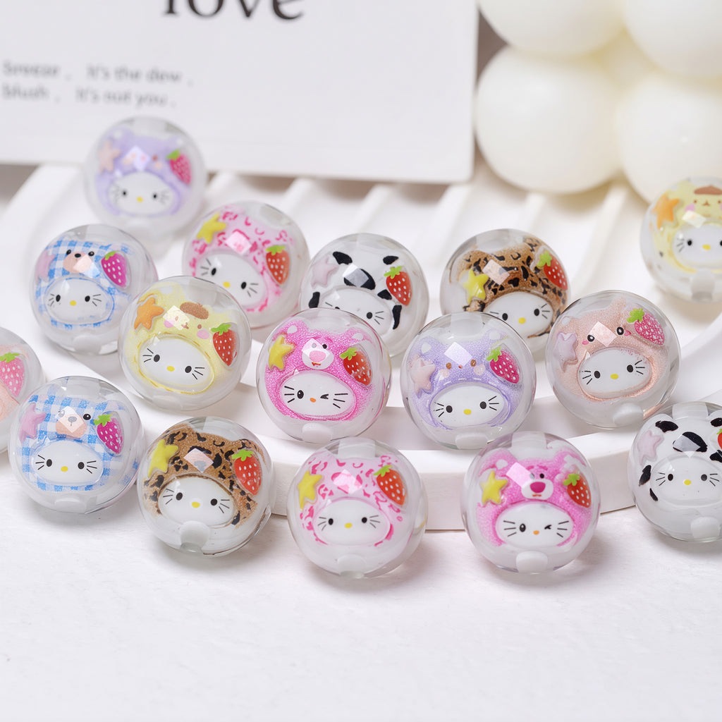 Cartoon Flower Resin Bead-LL