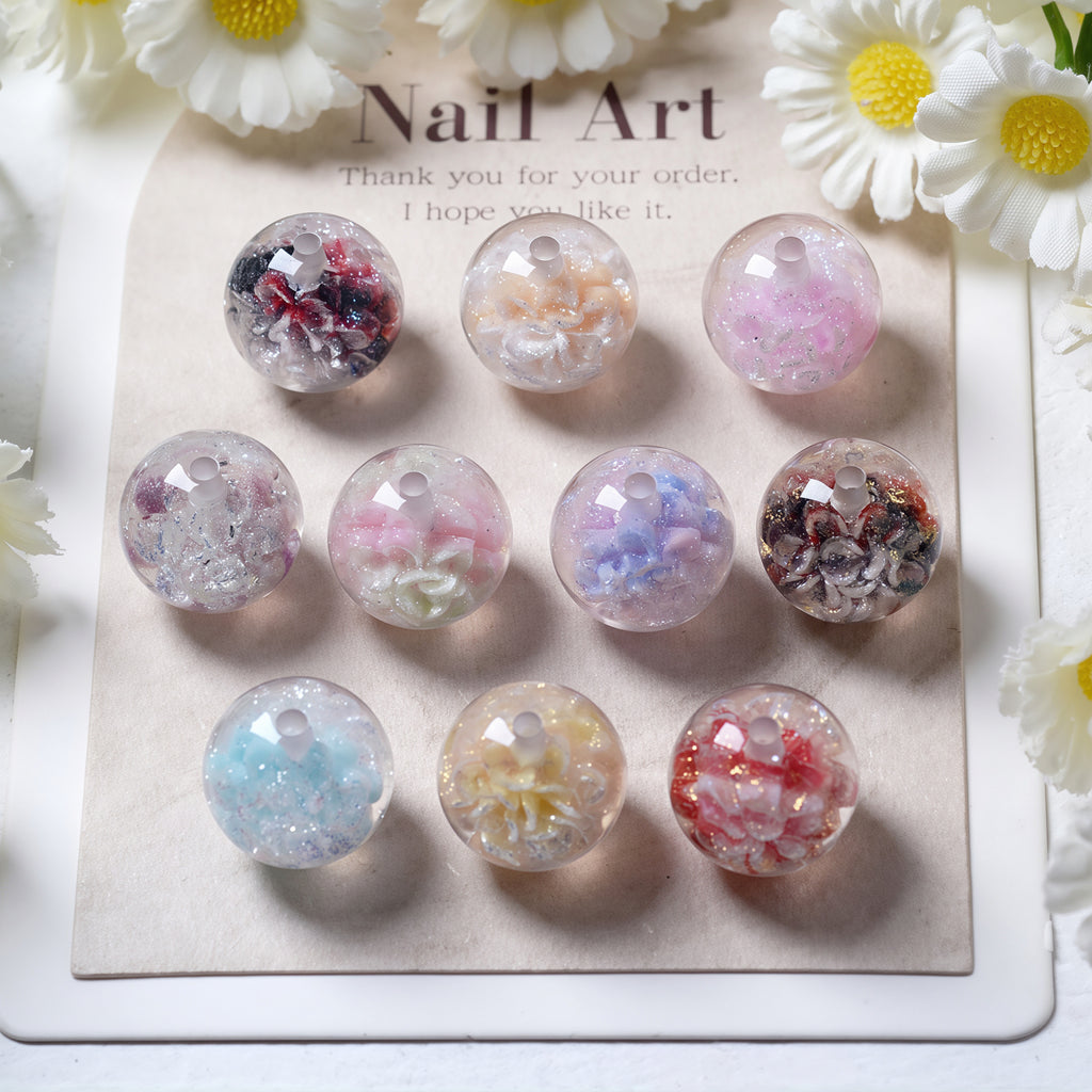 Cartoon Flower Resin Bead-LL