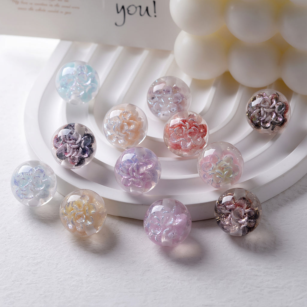 Cartoon Flower Resin Bead-LL
