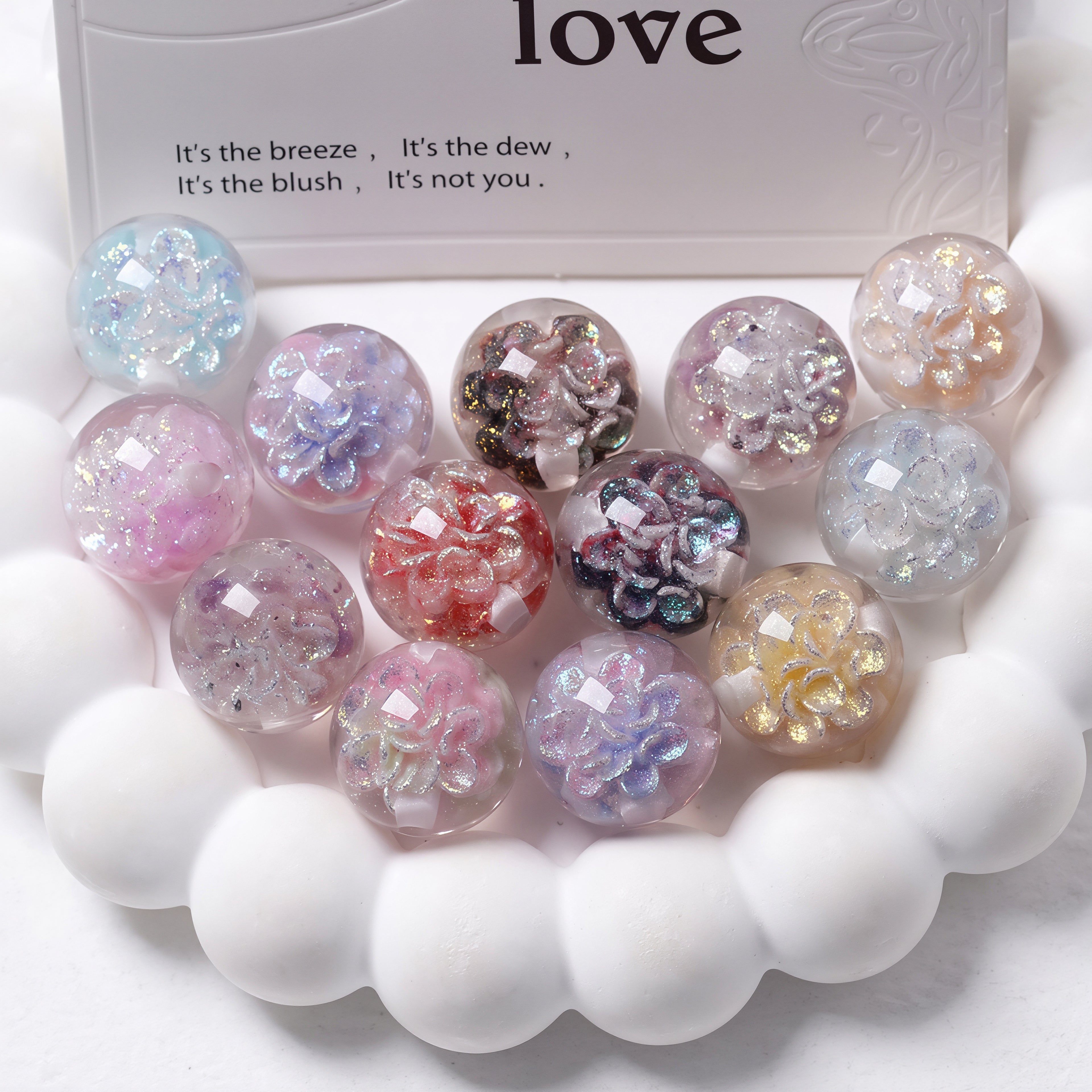 Cartoon Flower Resin Bead-LL