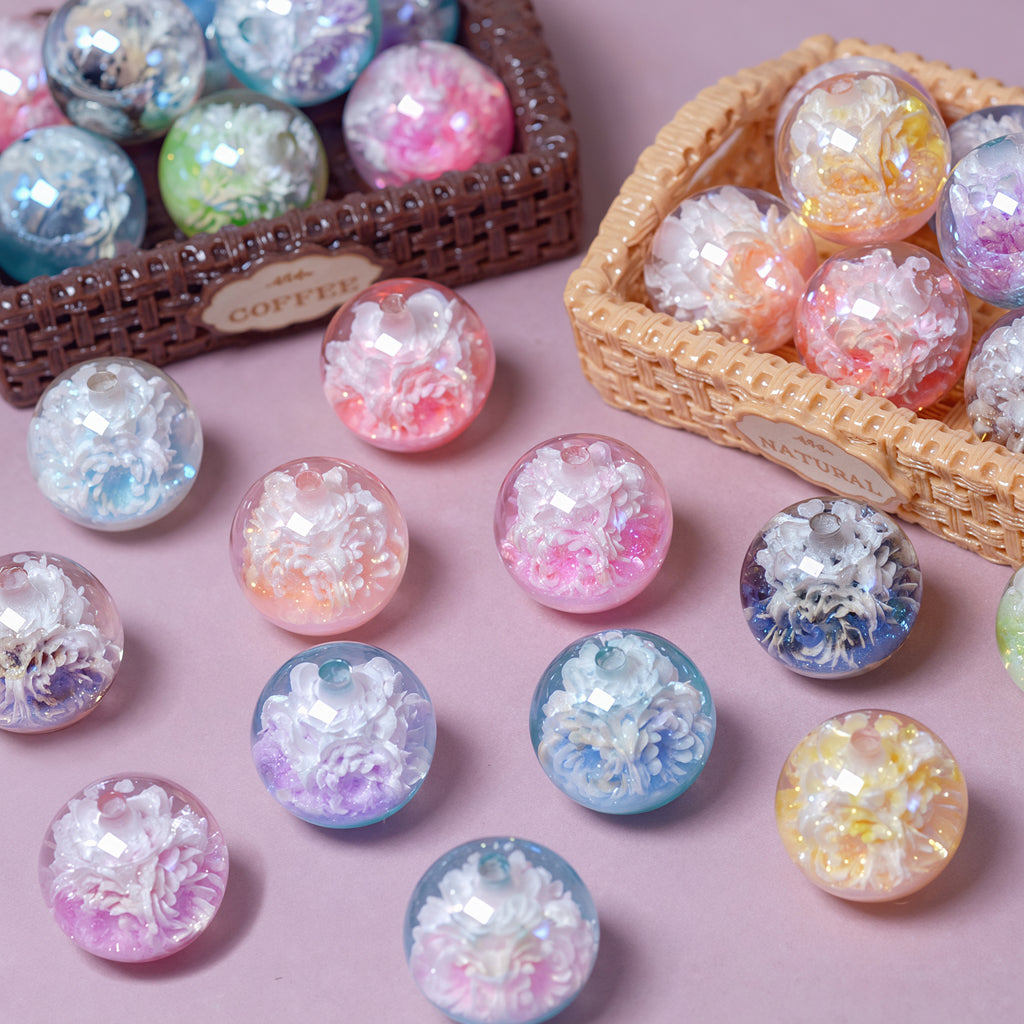 Cartoon Flower Resin Bead-LL