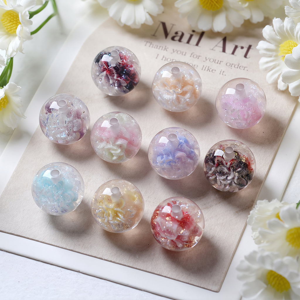 Cartoon Flower Resin Bead-LL