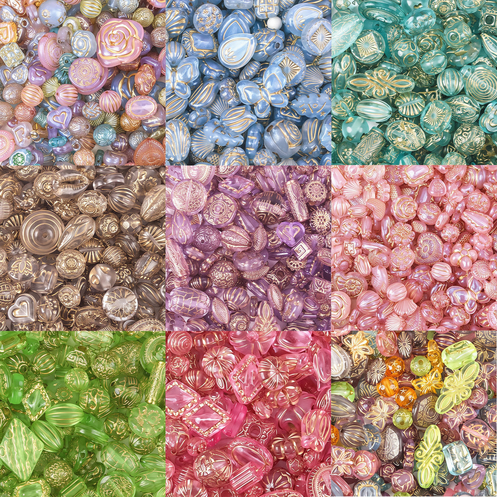 Gold‑painted beads-GH