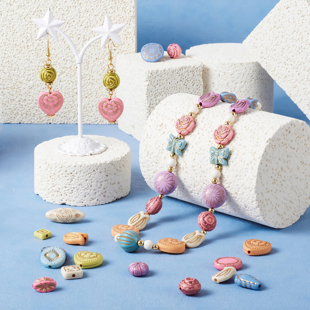 Gold‑painted beads-GH