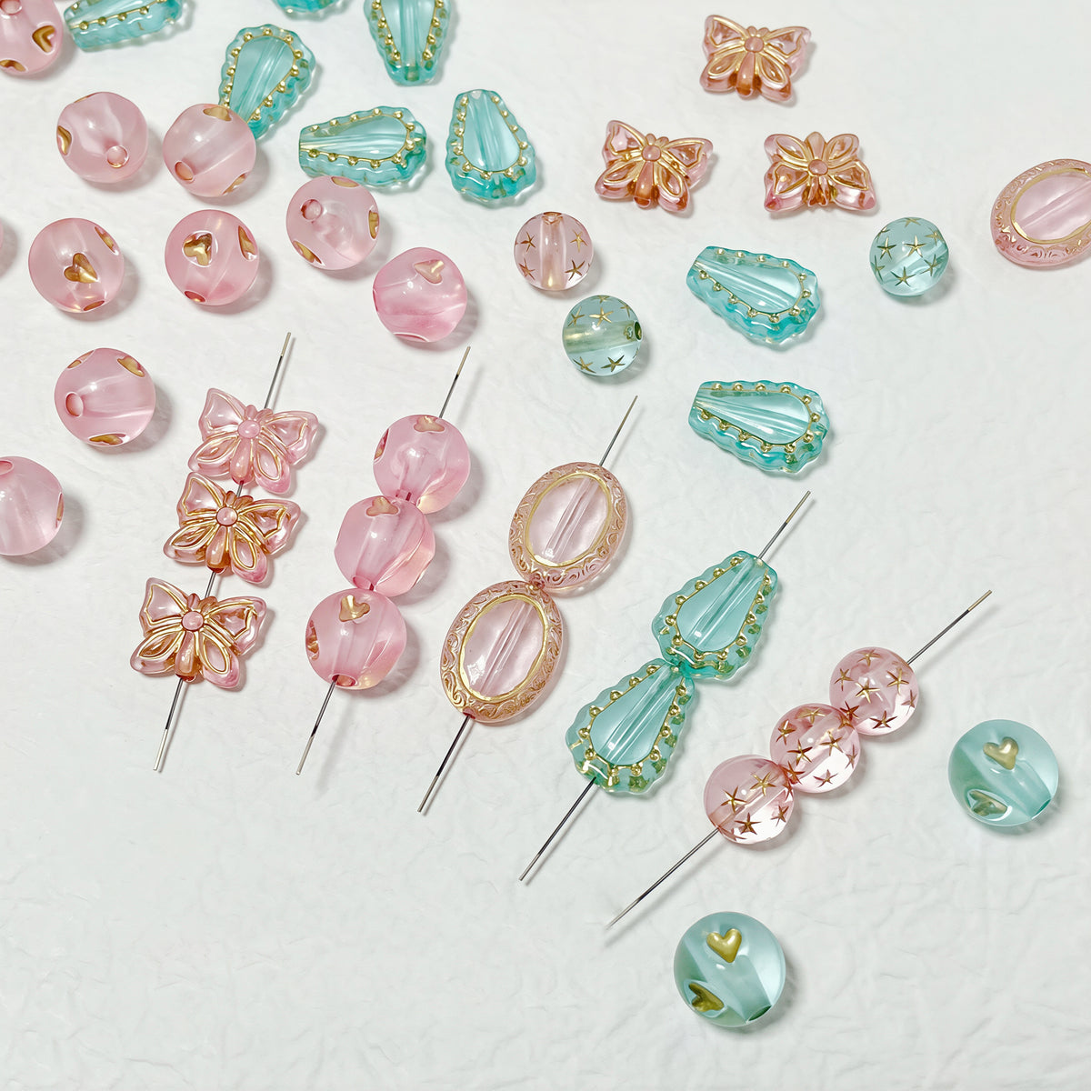 Gold‑painted beads-GH